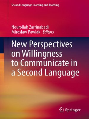 cover image of New Perspectives on Willingness to Communicate in a Second Language